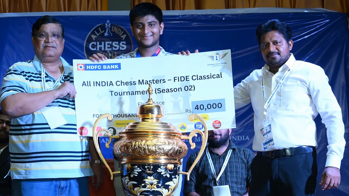 Arvind Iyer emerges winner in All India Chess Masters Mumbai FIDE Classical