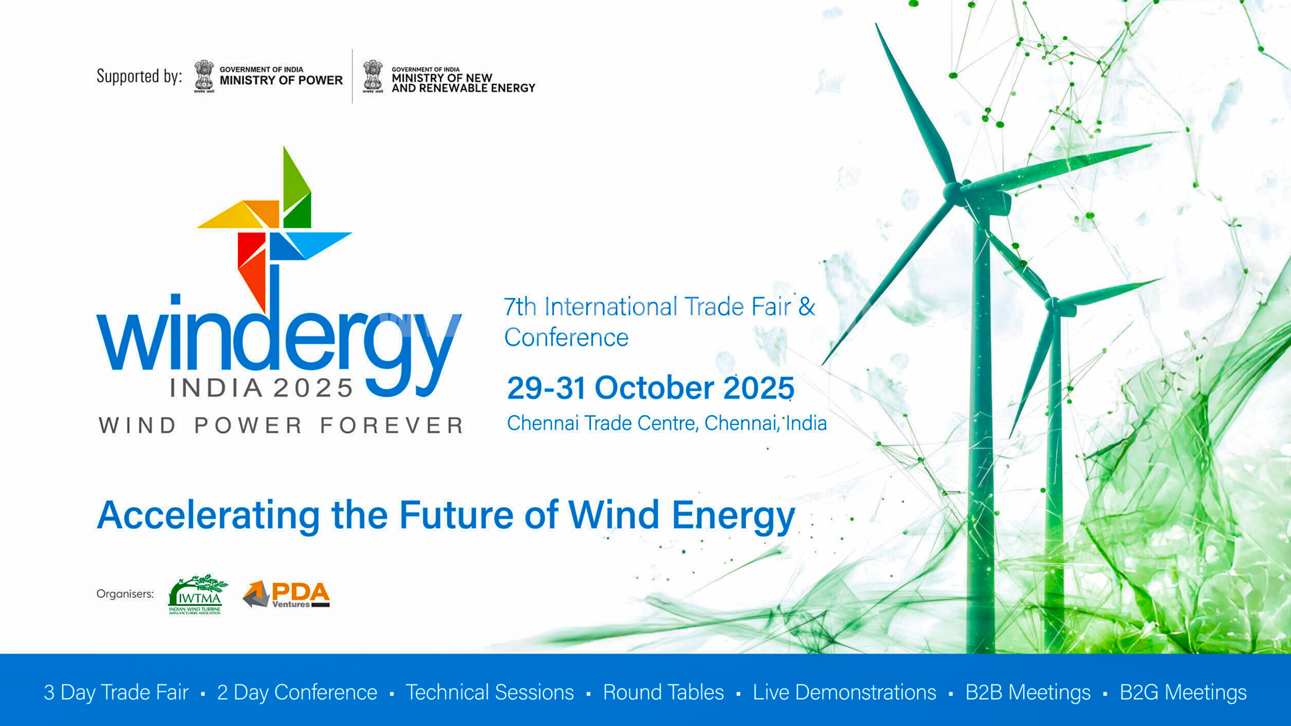 Over 350 exhibitors from 20 nations to participate in Windergy India 2025