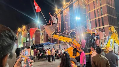 Bulldozers deployed in Kolkata’s Tiljala after fatal fire crackdown
