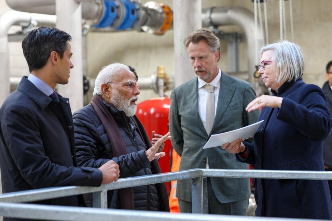 PM Modi tours iconic Dutch dam; eyes cooperation in water management