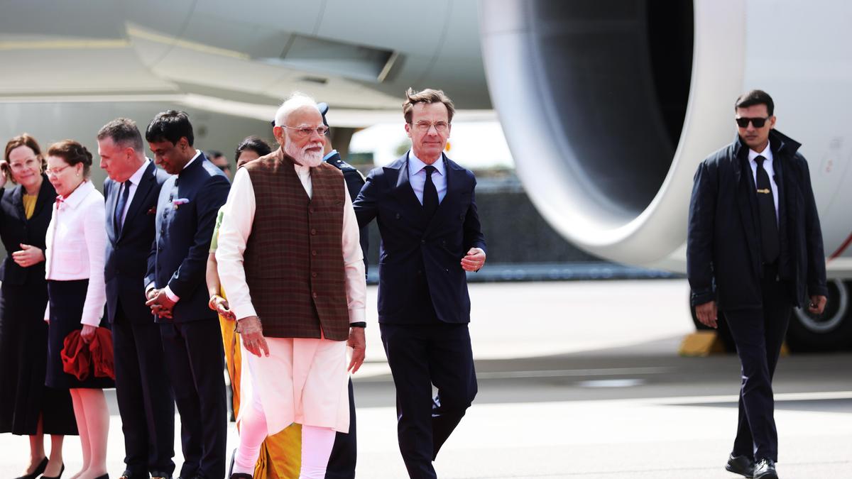 PM Modi lands in Sweden; to hold talks on trade, technology, defence