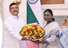 West Bengal CM Suvendu Adhikari calls on Prez Murmu, Defence Minister Rajnath Singh