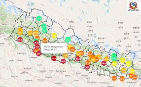 Heat wave conditions in southern, western Nepal districts
