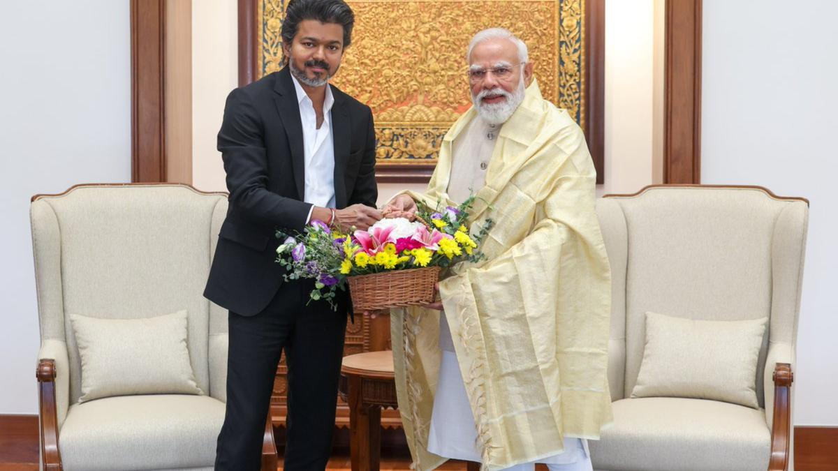 TN CM Vijay meets PM Modi; seeks action on Mekedatu project, fishermen arrests