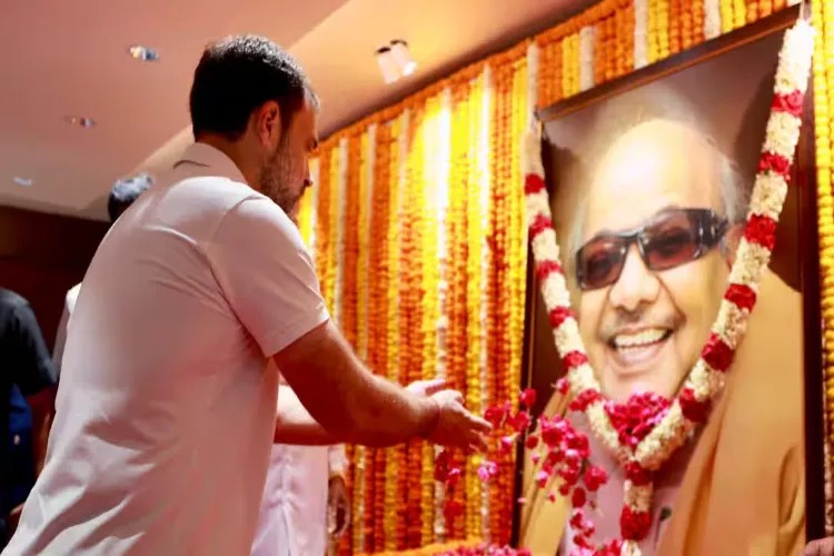Karunanidhi spent his life fighting for dignity of Tamil people: Rahul hails former CM on birth anniversary