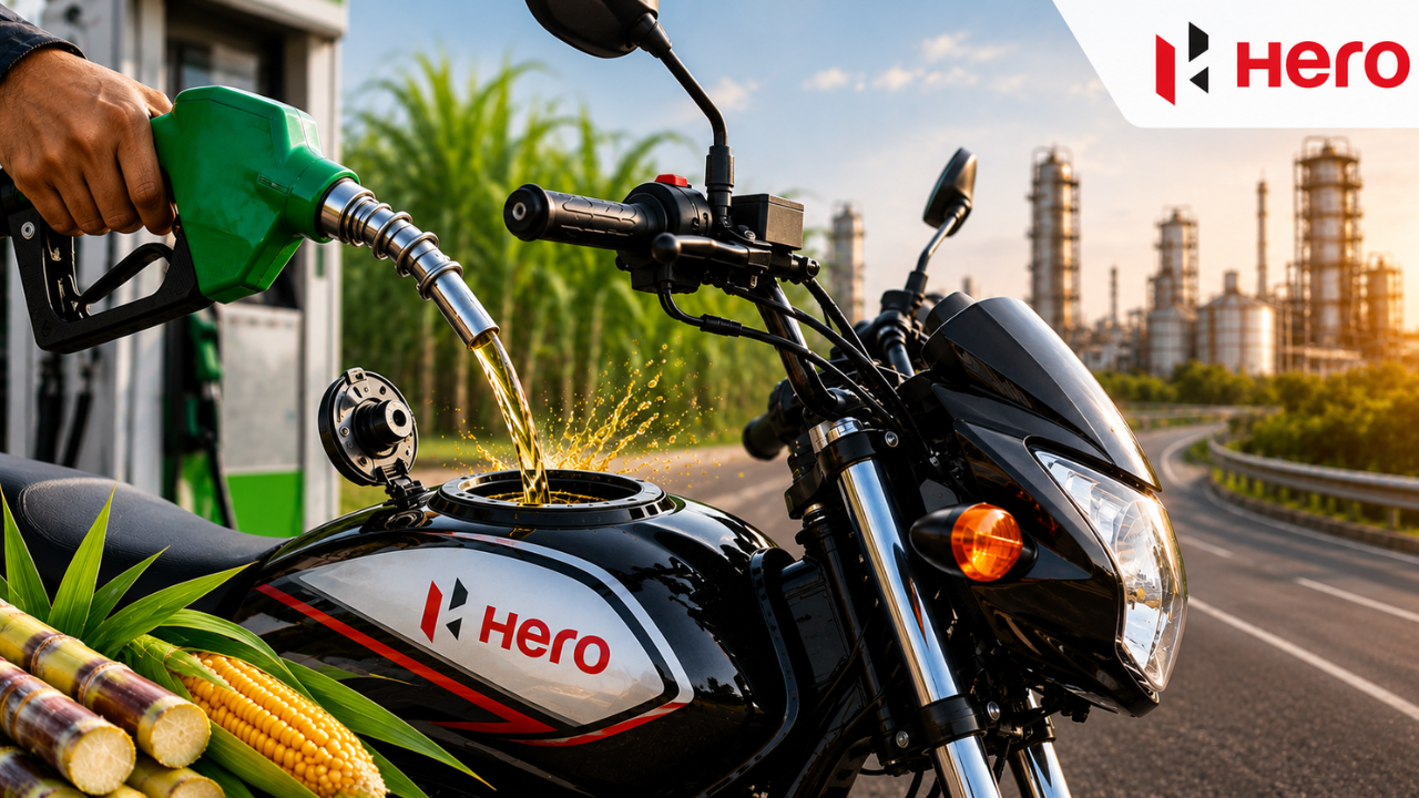 Hero MotorCorp unveils first flex fuel motorcycles compatible with up to 85pc blended fuel