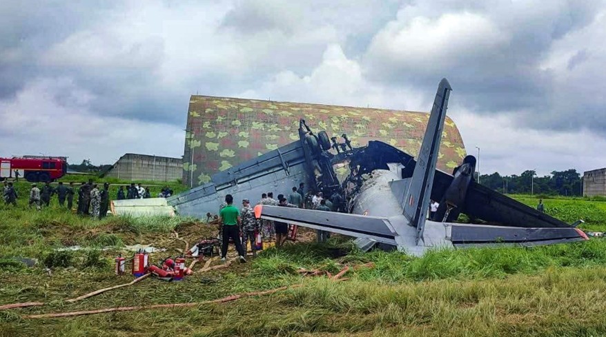 2 officers among 5 dead as IAF transport plane crashes in Assam, co-pilot survives