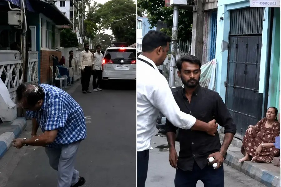 Egg hurled at TMC MLA Kunal Ghosh outside party chief Mamata Banerjee's Kalighat residence