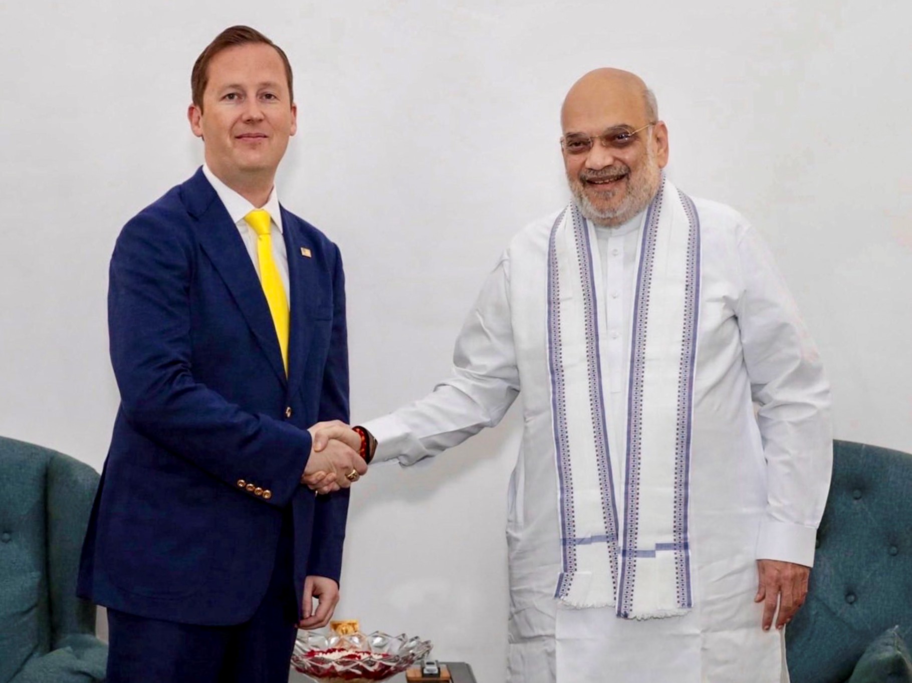 US Ambassador Sergio Gor calls on Amit Shah