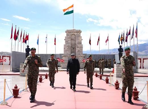 Vice President Radhakrishnan visits Leh war memorial, pays homage to bravehearts