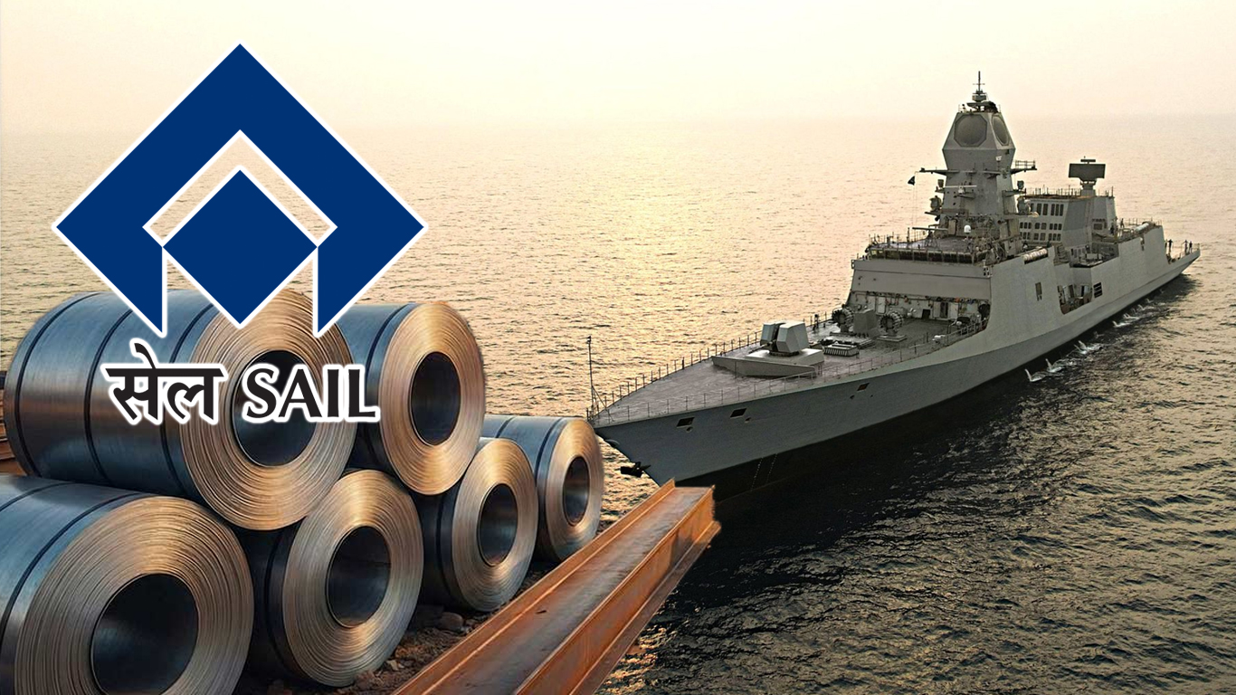 Defence-grade steel for three newly commissioned Navy vessels supplied by SAIL