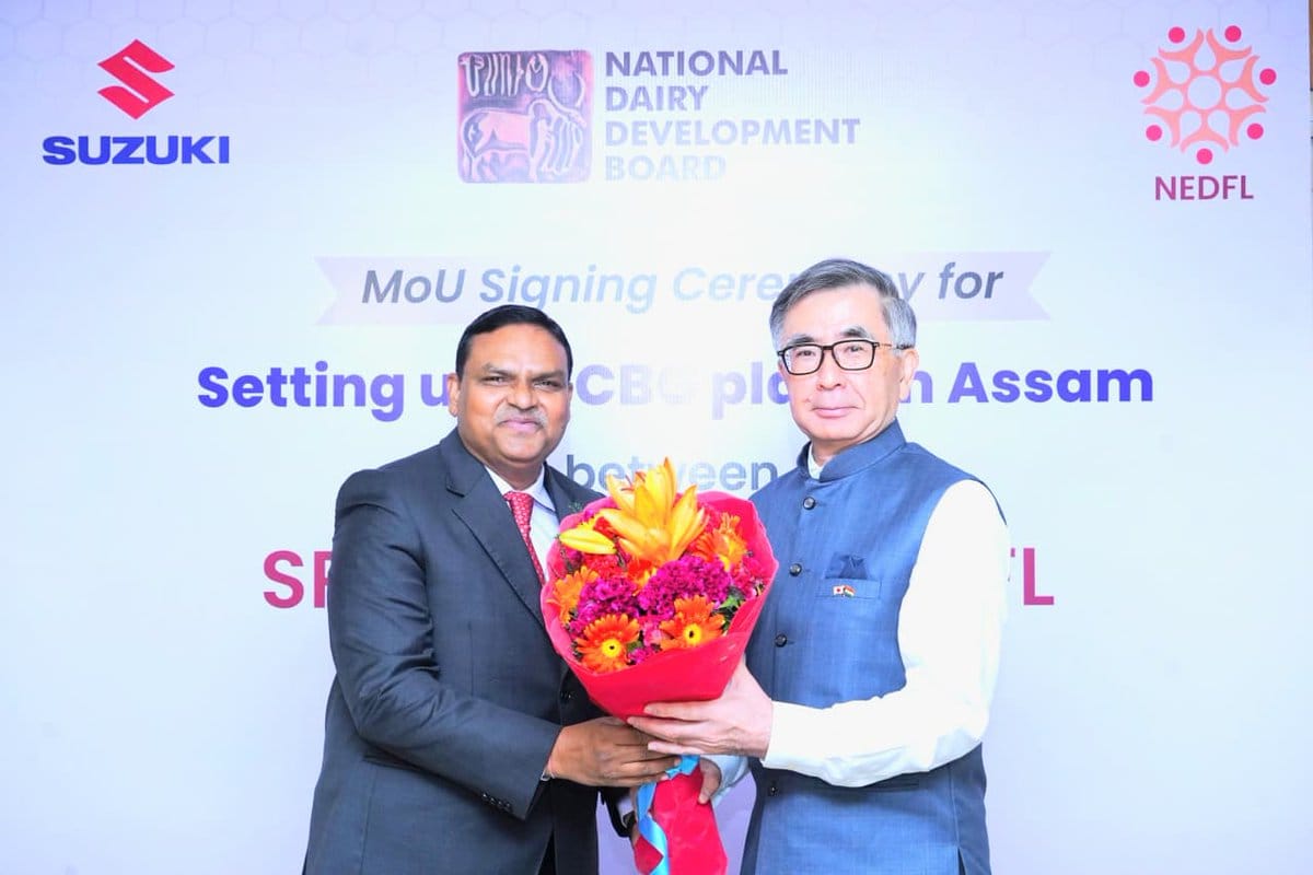 Purabi Dairy, NDDB, Suzuki join hands to set up compressed biogas plant in Assam