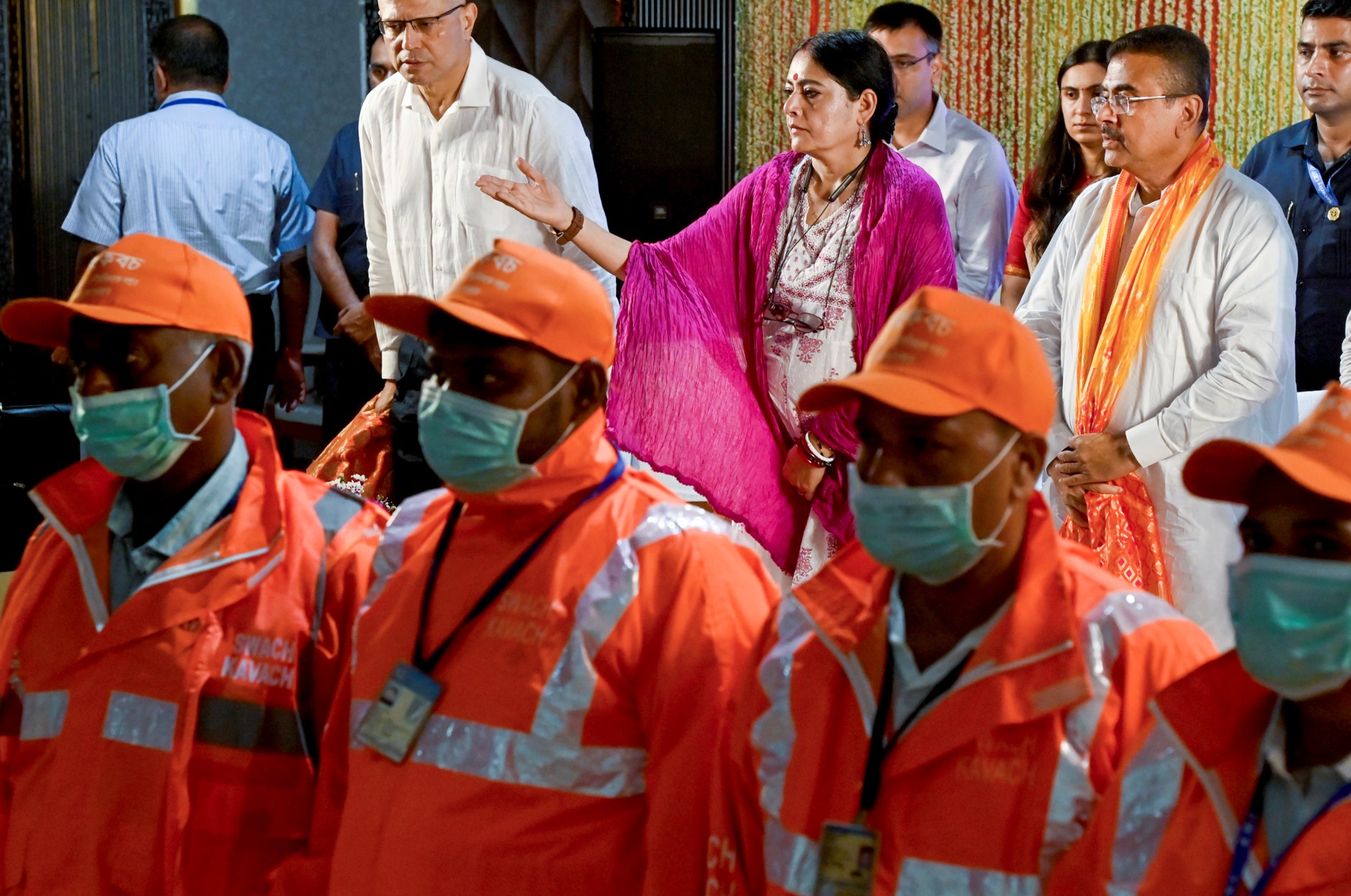 Suvendu launches drive to provide safety kits to sanitation workers, raises concern over pollution