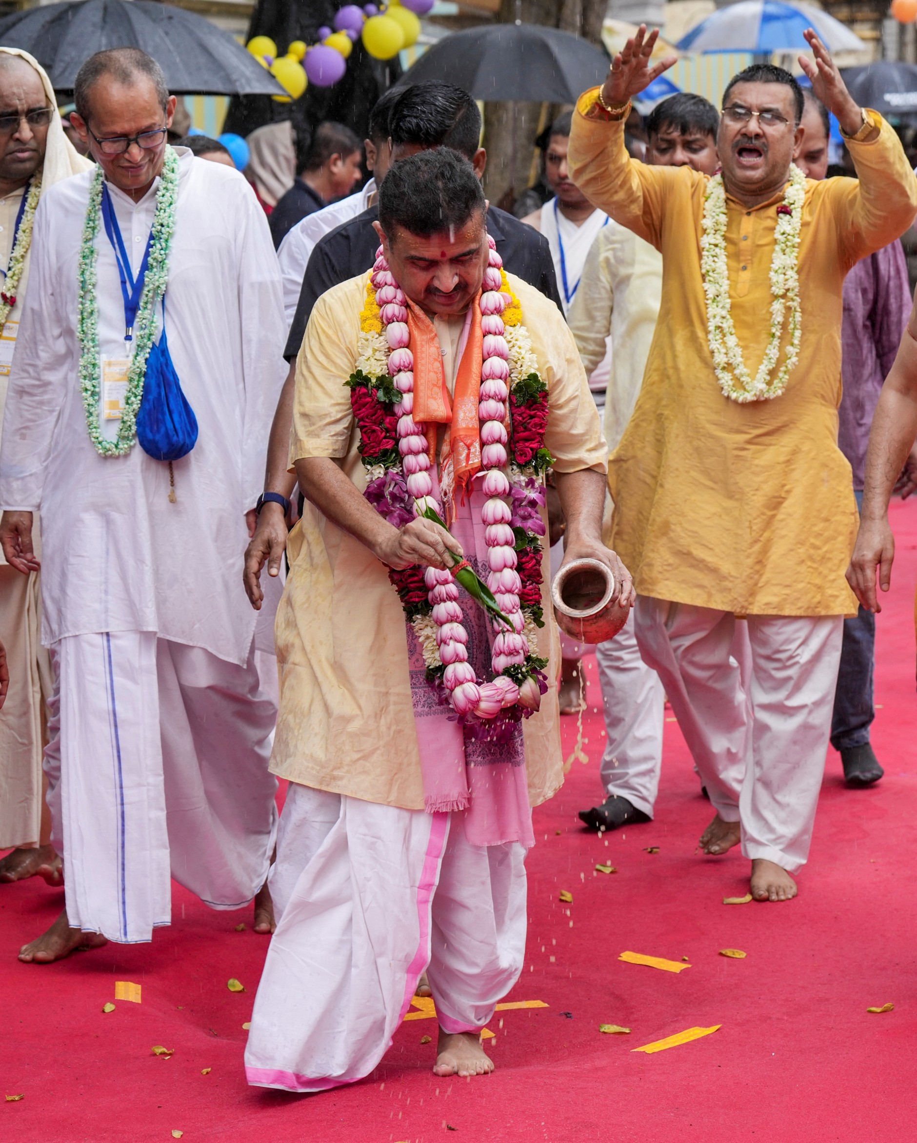 Bengal CM Suvendu attends multiple Rath Yatra events, takes part in devotional singing