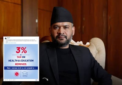 Nepal govt withdraws 3% equity tax on pvt education, health sectors after backlash