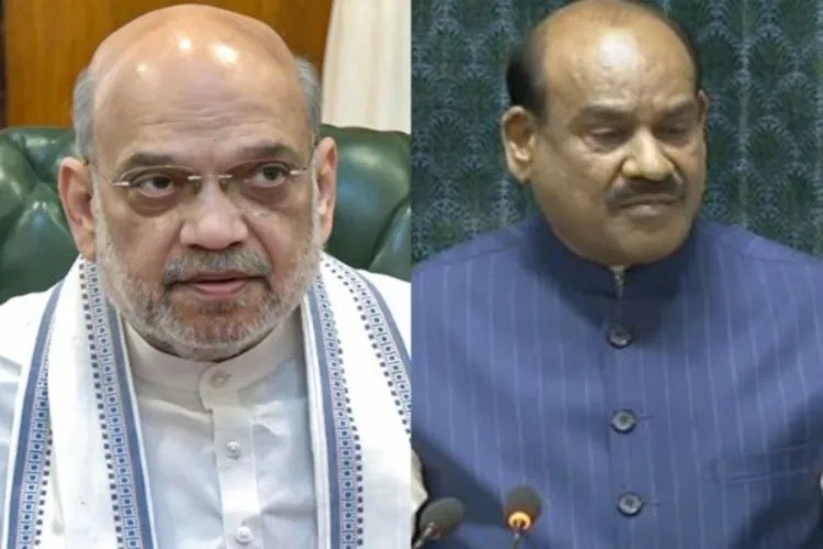Home Minister Amit Shah meets Speaker Om Birla