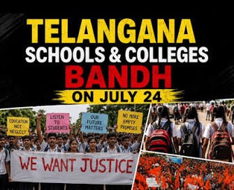 Left-affiliated students unions organise bandh in Telangana over NEET issue