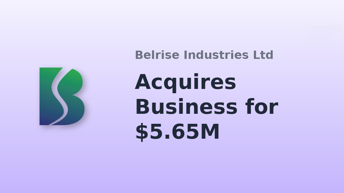 Belrise Industries acquires Hyva India’s tipper body biz for USD 5.65 mn