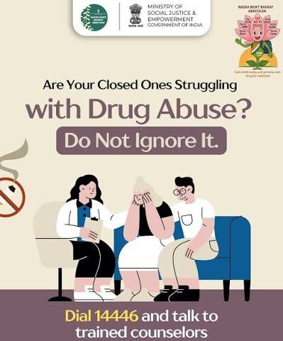Over 4.6 lakh calls received on de-addiction helpline: Govt tells RS