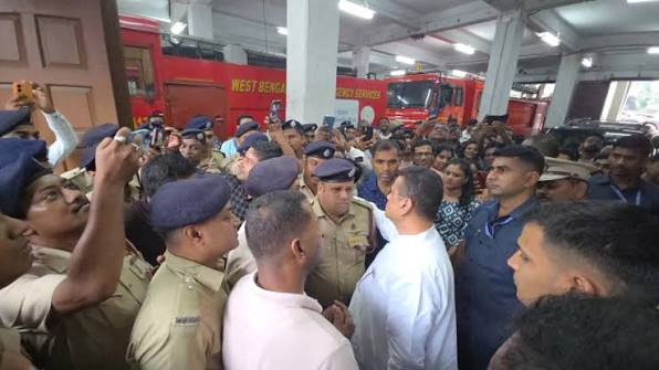 Suvendu makes surprise visits to police stations, Fire and Emergency Services HQ
