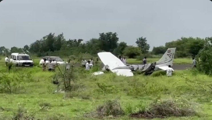 Trainer aircraft veers off runway at Baramati airfield; no injuries, fatalities: Govt