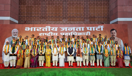 PM Modi meets BJP's new team, says organisational meetings bring 'new ideas and perspectives'