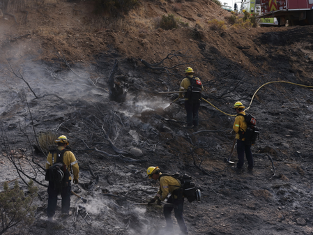 Fast-growing wildfire near US Nevada-California border injures 6, forces 42,000 to evacuate