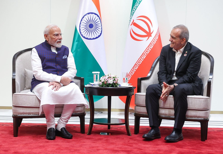 India will continue to bat for ensuring lasting peace: PM Modi in meeting with Iran President (Ld)