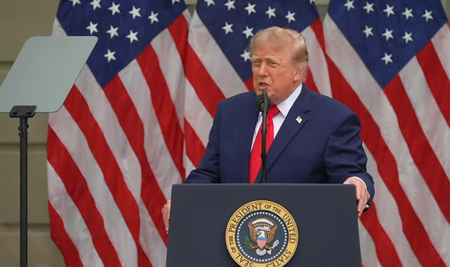 Trump honours 9/11 hero who learnt to walk again